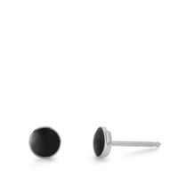 Ohrstecker Silber Onyx 2 Steine Ø6 mm-112491
