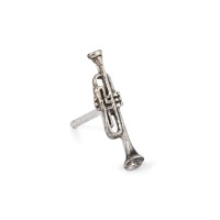 Ohrstecker 1 Stk Silber patiniert Musik-112735