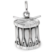 Anhänger Silber patiniert Trommel-113110