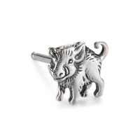 Ohrstecker 1 Stk Silber Wildschwein-118429