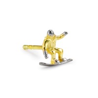 Ohrstecker 1 Stk 375/9 K Gelbgold Snowboarding-172223