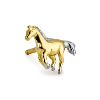 Ohrstecker 1 Stk 750/18 K Gelbgold Pferd-182467