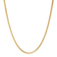 Panzer-Halskette 750/18 K Gelbgold 45 cm
