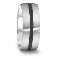 Partnerring Edelstahl, Keramik-306416
