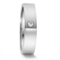 Partnerring Edelstahl Diamant 0.04 ct, tw-si-306580