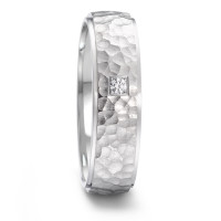 Partnerring Edelstahl Diamant 0.04 ct, tw-si-306705