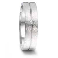 Partnerring Edelstahl Diamant 0.02 ct, tw-si-306724