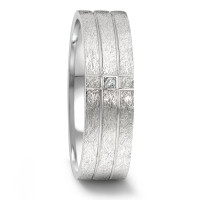 Partnerring Edelstahl Diamant 0.02 ct, tw-si-308093