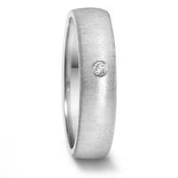 Partnerring Edelstahl Diamant 0.04 ct, tw-si-308137
