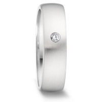 Partnerring Edelstahl Diamant 0.04 ct, tw-si-308212