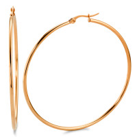 Creolen Stahl Rosé plattiert-347810