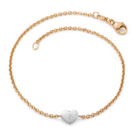 Armband 750/18 K Rotgold, 750/18 K Weissgold Diamant -359043