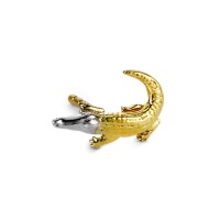 Ohrstecker 1 Stk 750/18 K Gelbgold Krokodil-506600