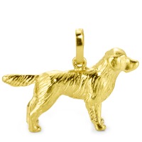 Anhänger 750/18 K Gelbgold Golden Retriever-519137
