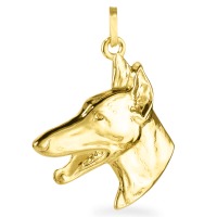 Anhänger 375/9 K Gelbgold Hund-519175