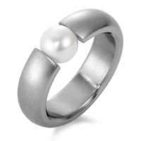 Fingerring Edelstahl Süsswasserzuchtperle-520199