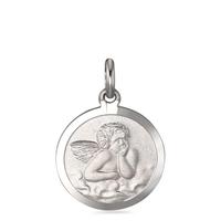 Anhänger Silber rhodiniert Schutzengel Ø15 mm-526108