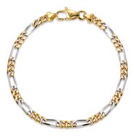 Armband 750/18 K Gelbgold, 750/18 K Weissgold 19 cm-526128