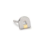 Ohrstecker 1 Stk 950 Platin Diamant 0.02 ct, w-si-527001