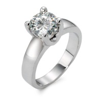 Solitär Ring 750/18 K Weissgold Moissanite weiss-532444