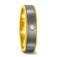 Partnerring Titan, 750/18 K Gelbgold Diamant 0.05 ct, w-si-534118
