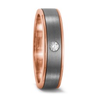 Partnerring Titan, 750/18 K Rotgold Diamant 0.05 ct, w-si-534119