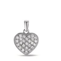 Anhänger Silber Zirkonia rhodiniert Ø14.5 mm-540141