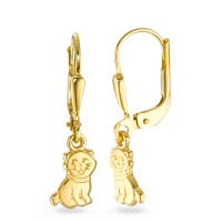 Ohrhänger 750/18 K Gelbgold Katze-540675