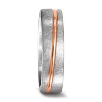 Partnerring 750/18 K Weissgold, 750/18 K Rotgold-541393