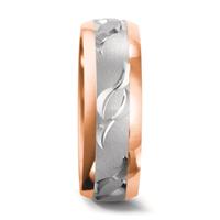 Partnerring 750/18 K Weissgold, 750/18 K Rotgold-541614