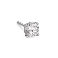 Ohrstecker 1 Stk Silber Zirkonia rhodiniert Ø5 mm-541964