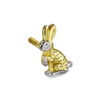 Ohrstecker 1 Stk 375/9 K Gelbgold Hase-544410