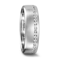 Partnerring 750/18 K Weissgold Diamant 0.20 ct, 20 Steine, tw-vsi-544952