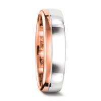 Partnerring 750/18 K Weissgold, 750/18 K Rotgold-544983