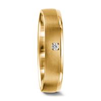Partnerring 750/18 K Gelbgold Diamant 0.03 ct, tw-vsi-544988
