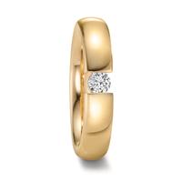 Partnerring 750/18 K Gelbgold Diamant 0.15 ct, tw-vsi-545152