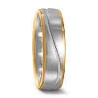 Partnerring 750/18 K Weissgold, 750/18 K Gelbgold-545197