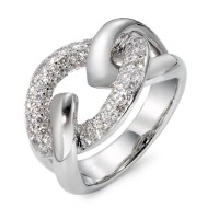 Fingerring 750/18 K Weissgold Diamant 0.69 ct, 68 Steine, w-si-546470