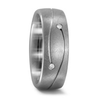 Partnerring Titan Diamant 0.03 ct, 2 Steine, w-si-546950