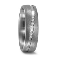 Partnerring Titan Diamant 0.07 ct, 7 Steine, w-si-546955