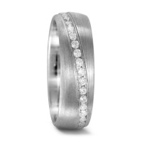 Partnerring 750/18 K Weissgold Diamant 0.51 ct, 34 Steine, w-si-547879