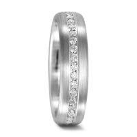 Partnerring 750/18 K Weissgold Diamant 0.555 ct, 37 Steine, w-si-547881