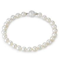Armband Silber rhodiniert Süsswasserzuchtperle 18 cm-549001