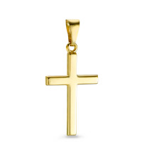 Anhänger 750/18 K Gelbgold Kreuz-549823