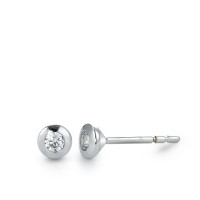 Ohrstecker 750/18 K Weissgold Zirkonia 2 Steine-550116