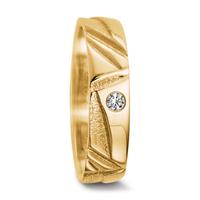 Partnerring 750/18 K Gelbgold Diamant 0.055 ct, w-si-553947