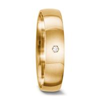 Partnerring 750/18 K Gelbgold Diamant 0.01 ct, tw-vsi-556660