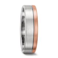 Partnerring 750/18 K Weissgold, 750/18 K Rotgold-556703
