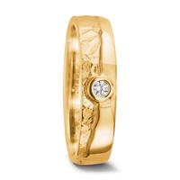 Partnerring 750/18 K Gelbgold Diamant 0.055 ct, w-si-556737