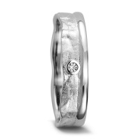 Partnerring 750/18 K Weissgold Diamant 0.025 ct, w-si-556741
